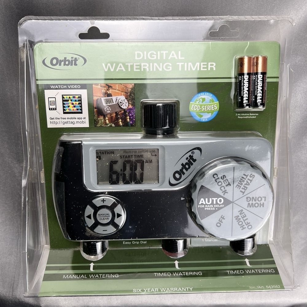 Orbit Digital‎ 3 Outlet 2 Programmable Eco-Series Watering Timer Model 56233 NEW